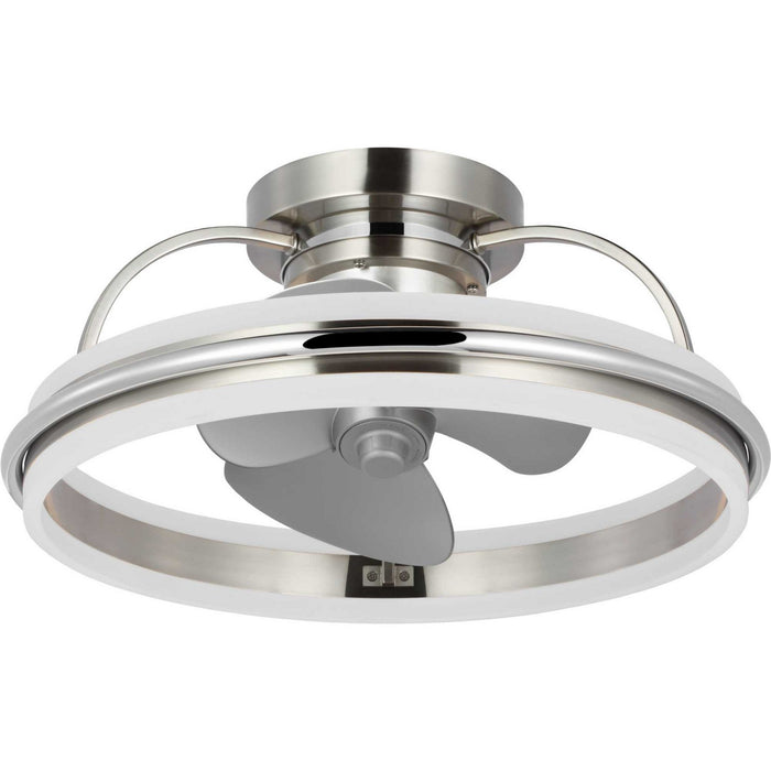 Progress Lighting P250116-009-30 Ceiling Fan, Brushed Nickel