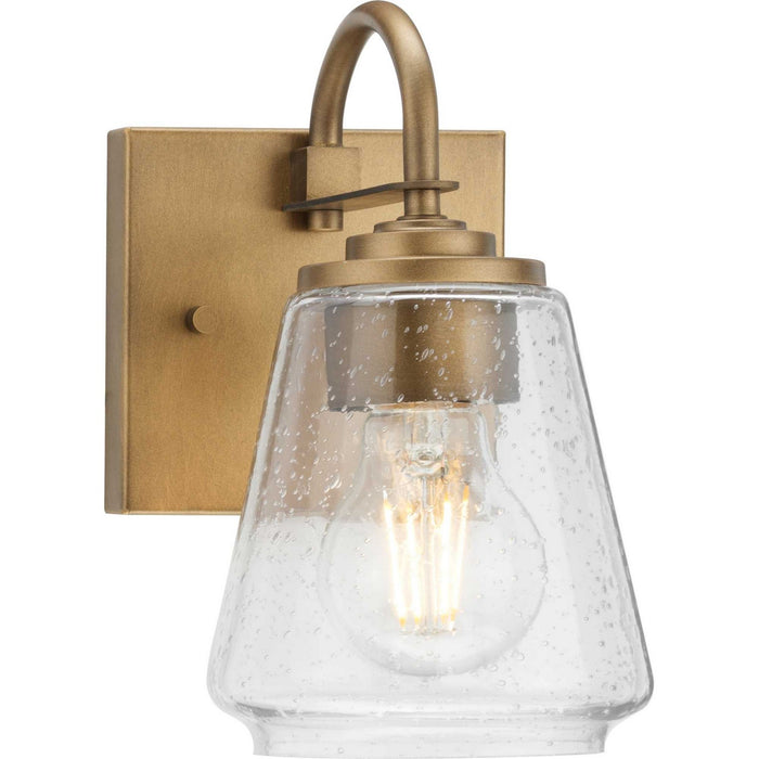 Progress Lighting P300472-196 One Light Bath & Vanity Light, Aged Bronze