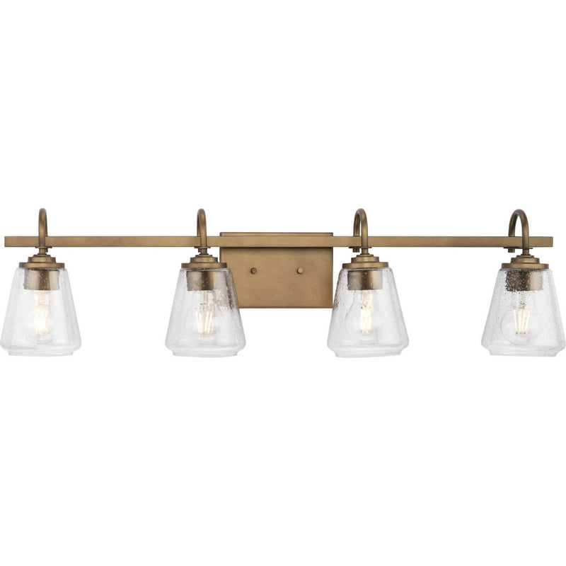Progress Lighting P300475-196 Four Light Bath & Vanity, Aged Bronze