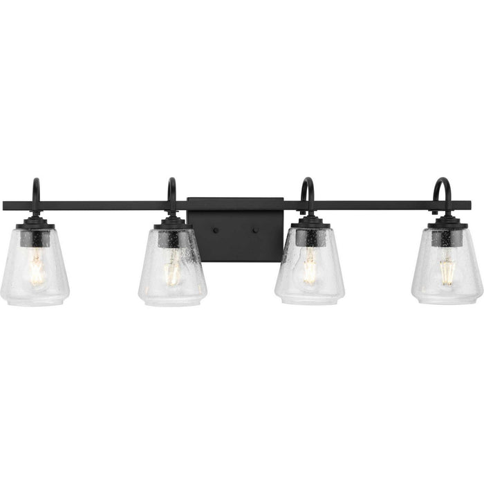 Progress Lighting P300475-31M Four Light Bath & Vanity, Matte Black