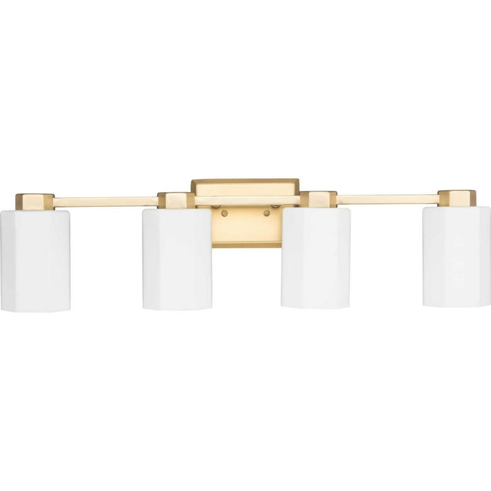 Progress Lighting P300479-191 Four Light Bath & Vanity, Brushed Gold