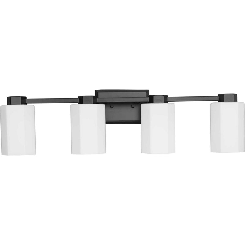 Progress Lighting P300479-31M Four Light Bath & Vanity, Matte Black