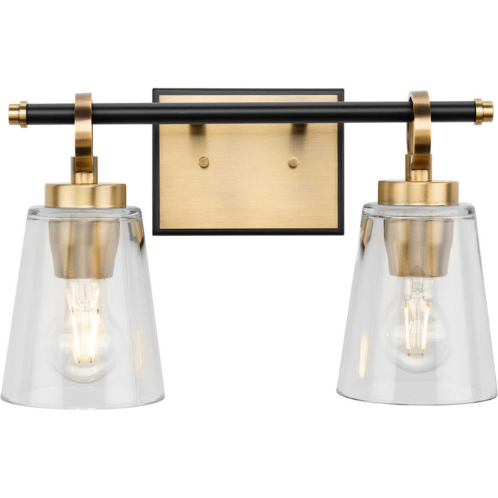 Progress Lighting P300481-163 Two Light Bath & Vanity, Vintage Brass