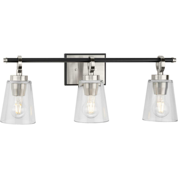 Progress Lighting P300482-009 Three Light Bath & Vanity, Brushed Nickel