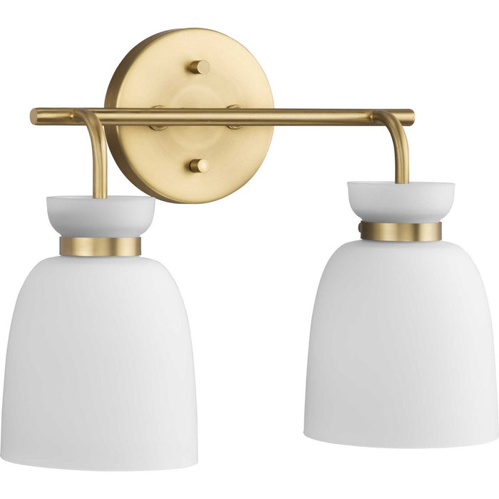 Progress Lighting P300485-191 Two Light Bath & Vanity, Brushed Gold
