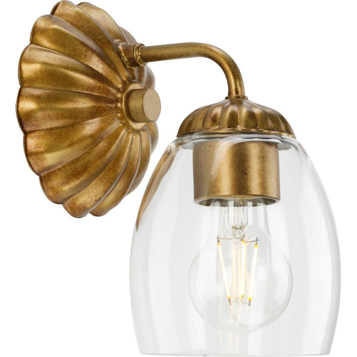 Progress Lighting P300488-204 One Light Bath & Vanity Light, Gold Ombre