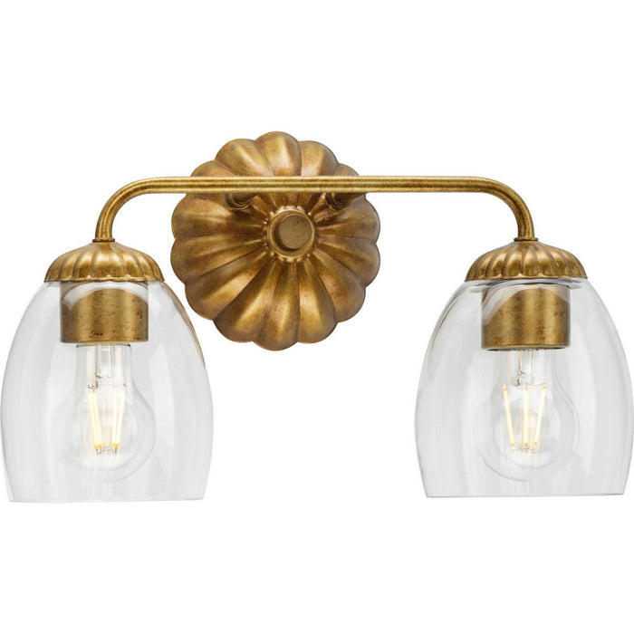 Progress Lighting P300489-204 Two Light Bath & Vanity, Gold Ombre