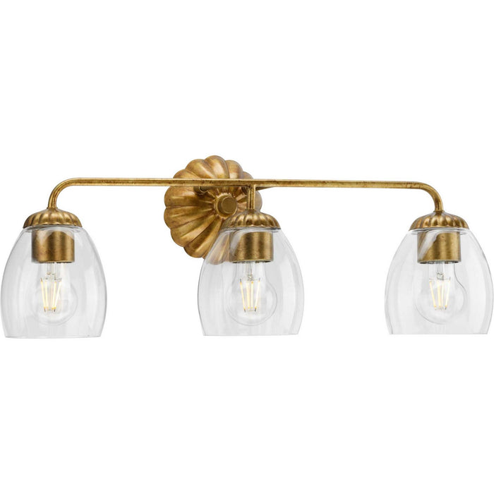 Progress Lighting P300490-204 Three Light Bath & Vanity, Gold Ombre