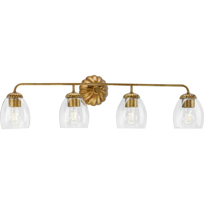 Progress Lighting P300491-204 Four Light Bath & Vanity, Gold Ombre