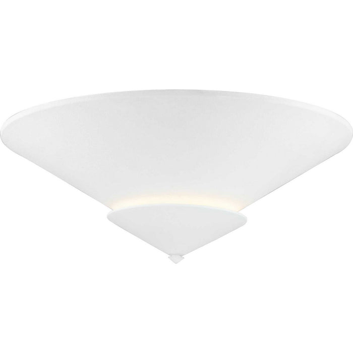 Progress Lighting P350270-197 Four Light Flush Mount, White Plaster