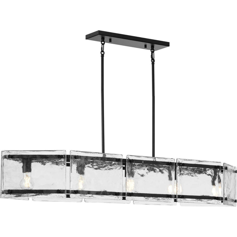 Progress Lighting P400356-31M Five Light Island Pendant, Matte Black