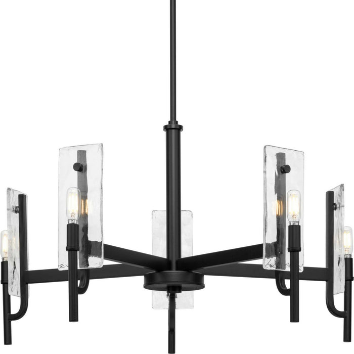 Progress Lighting P400363-31M Five Light Chandelier, Matte Black