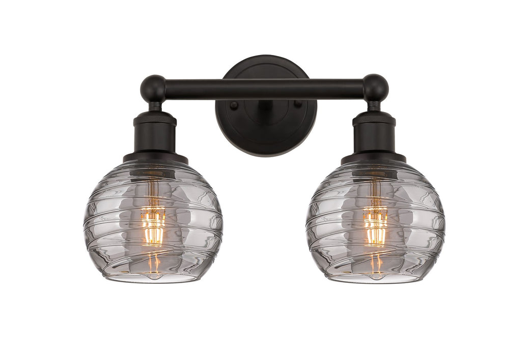 Innovations 616-2W-OB-G1213-6SM Two Light Bath Vanity, Oil Rubbed Bronze