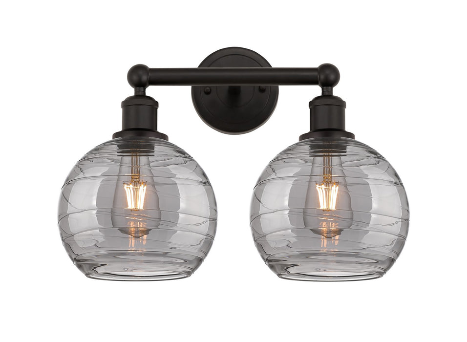 Innovations 616-2W-OB-G1213-8SM Two Light Bath Vanity, Oil Rubbed Bronze