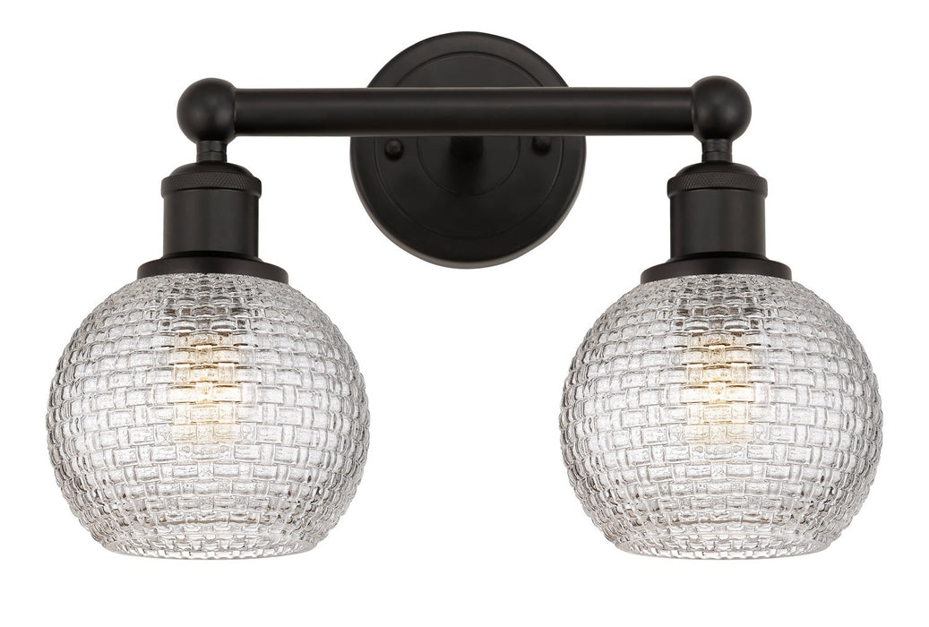 Innovations 616-2W-OB-G122C-6CL Two Light Bath Vanity, Oil Rubbed Bronze