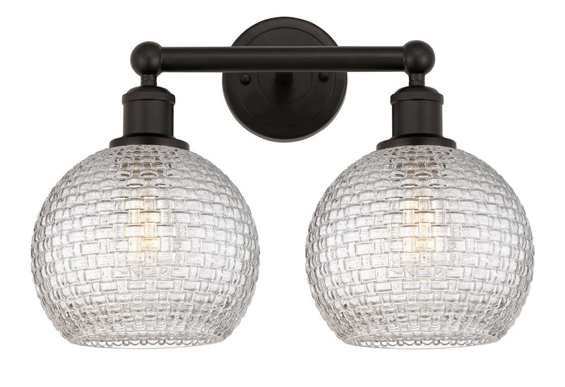 Innovations 616-2W-OB-G122C-8CL Two Light Bath Vanity, Oil Rubbed Bronze