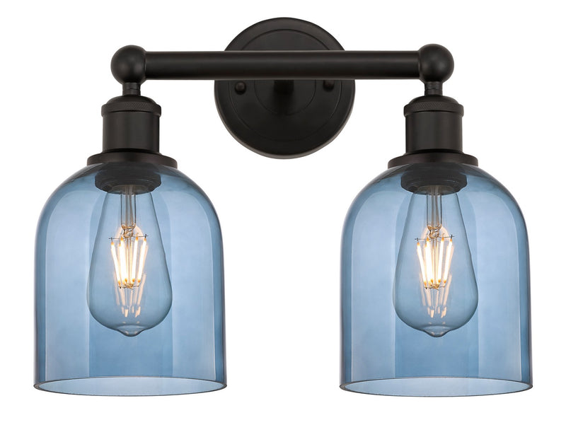 Innovations 616-2W-OB-G558-6BL Two Light Bath Vanity, Oil Rubbed Bronze