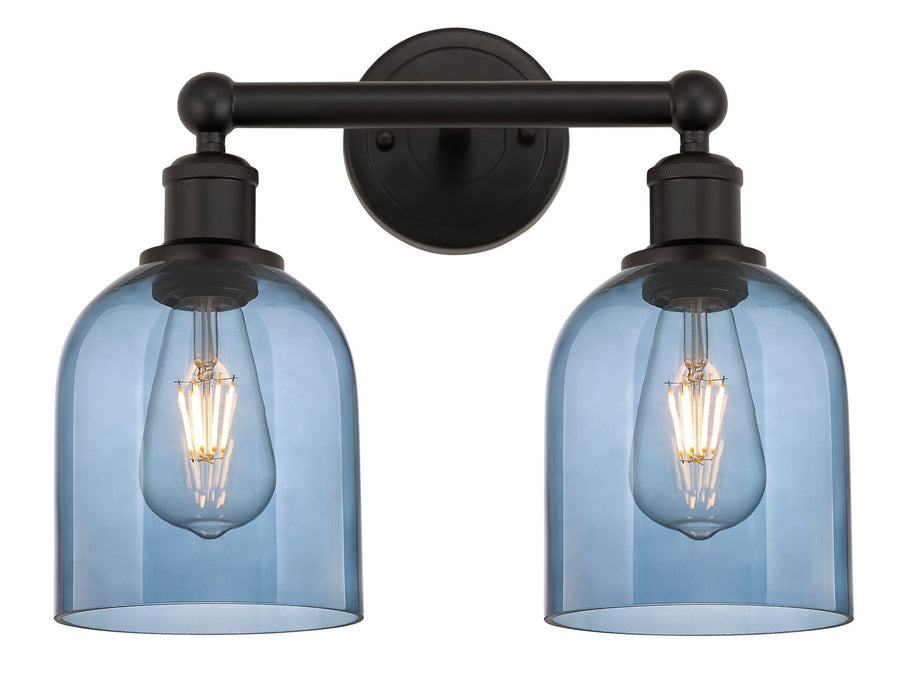 Innovations 616-2W-OB-G558-6BL Two Light Bath Vanity, Oil Rubbed Bronze