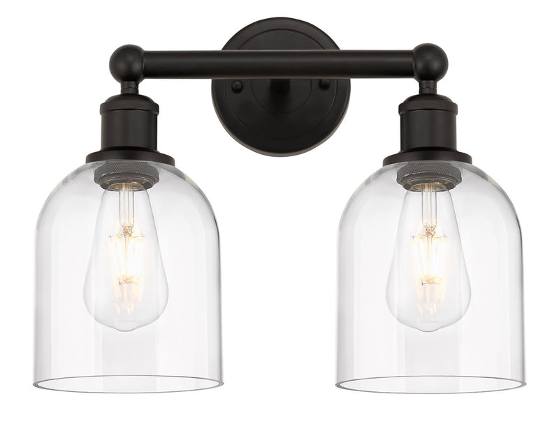 Innovations 616-2W-OB-G558-6CL Two Light Bath Vanity, Oil Rubbed Bronze