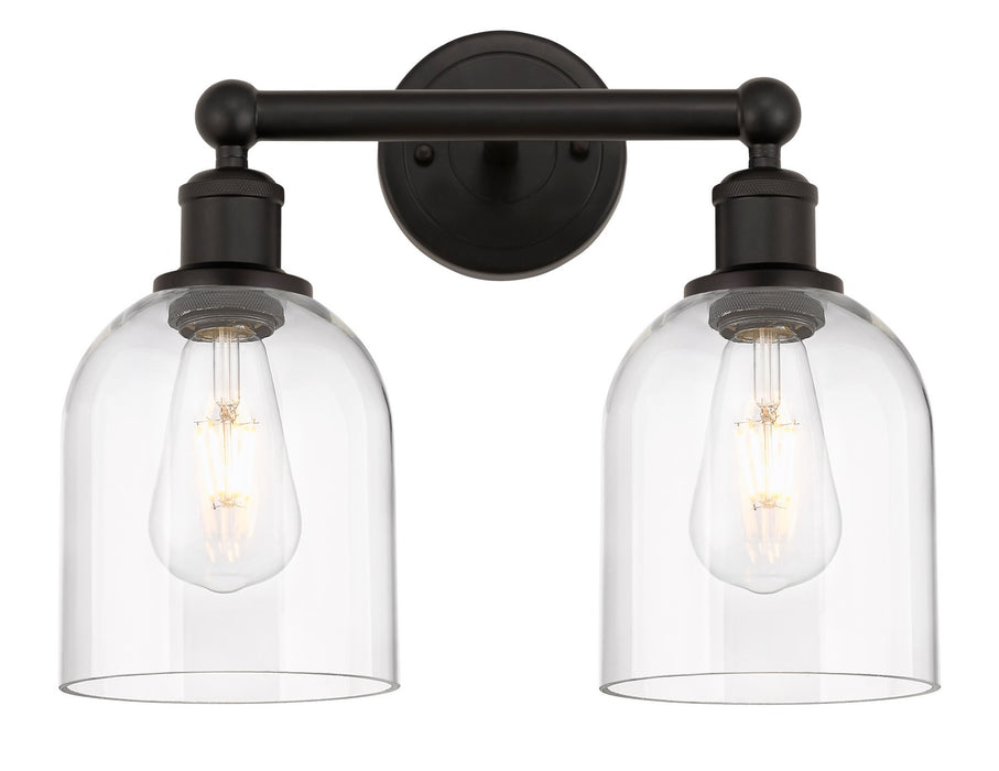 Innovations 616-2W-OB-G558-6CL Two Light Bath Vanity, Oil Rubbed Bronze