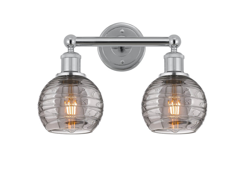Innovations 616-2W-PC-G1213-6SM Two Light Bath Vanity, Polished Chrome