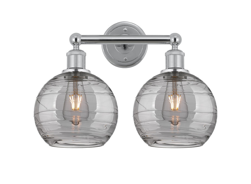 Innovations 616-2W-PC-G1213-8SM Two Light Bath Vanity, Polished Chrome