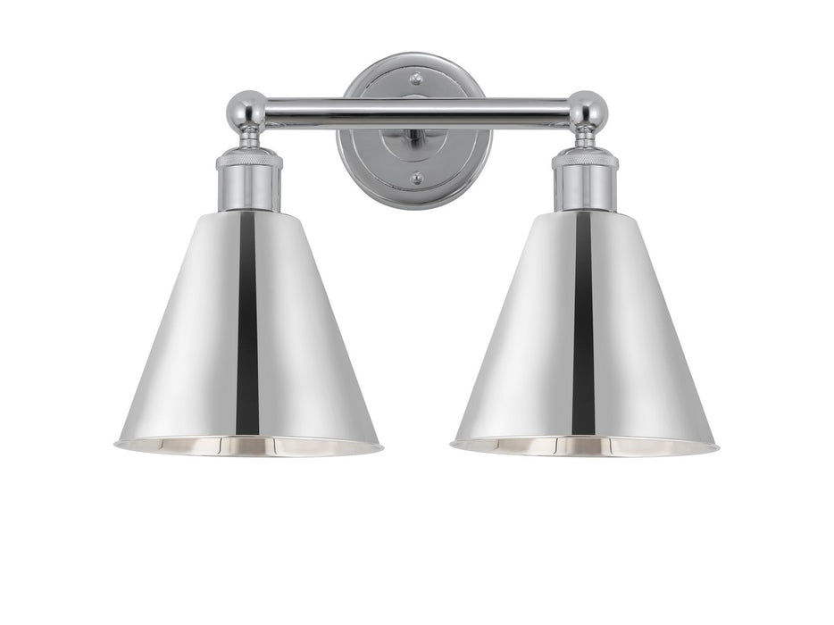 Innovations 616-2W-PC-MBC-8-PC Two Light Bath Vanity, Polished Chrome