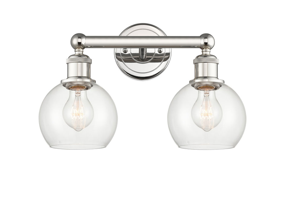 Innovations 616-2W-PN-G122-6 Two Light Bath Vanity, Polished Nickel