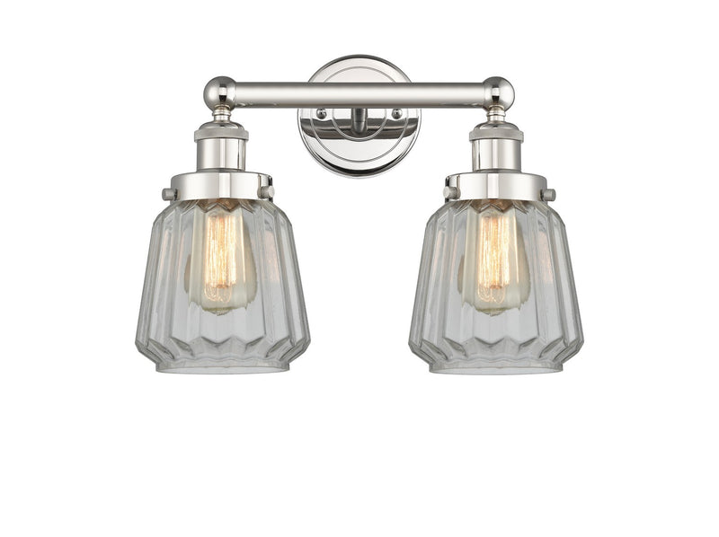Innovations 616-2W-PN-G142 Two Light Bath Vanity, Polished Nickel