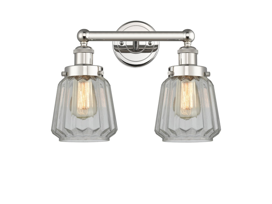 Innovations 616-2W-PN-G142 Two Light Bath Vanity, Polished Nickel