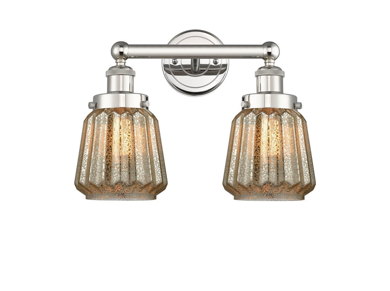 Innovations 616-2W-PN-G146 Two Light Bath Vanity, Polished Nickel