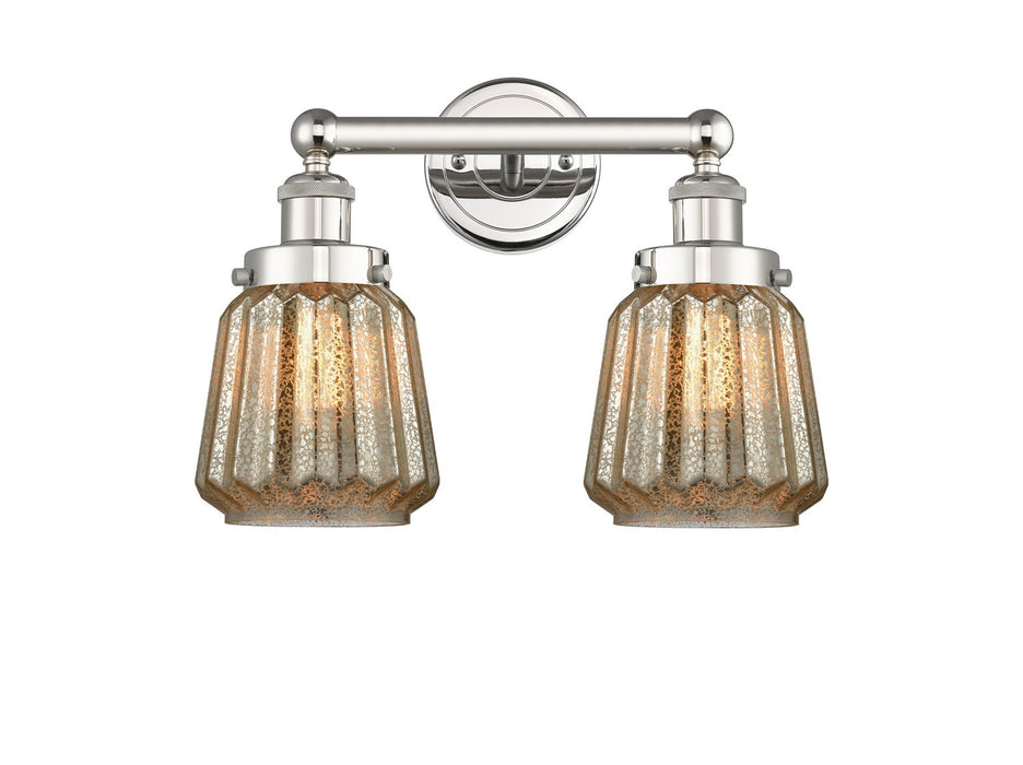 Innovations 616-2W-PN-G146 Two Light Bath Vanity, Polished Nickel