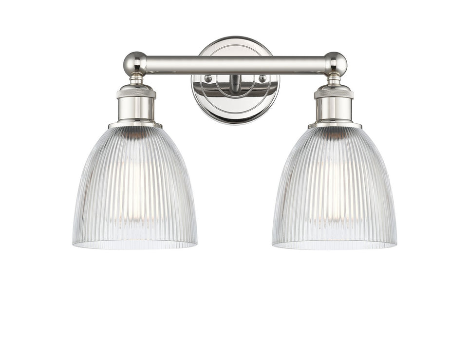 Innovations 616-2W-PN-G382 Two Light Bath Vanity, Polished Nickel