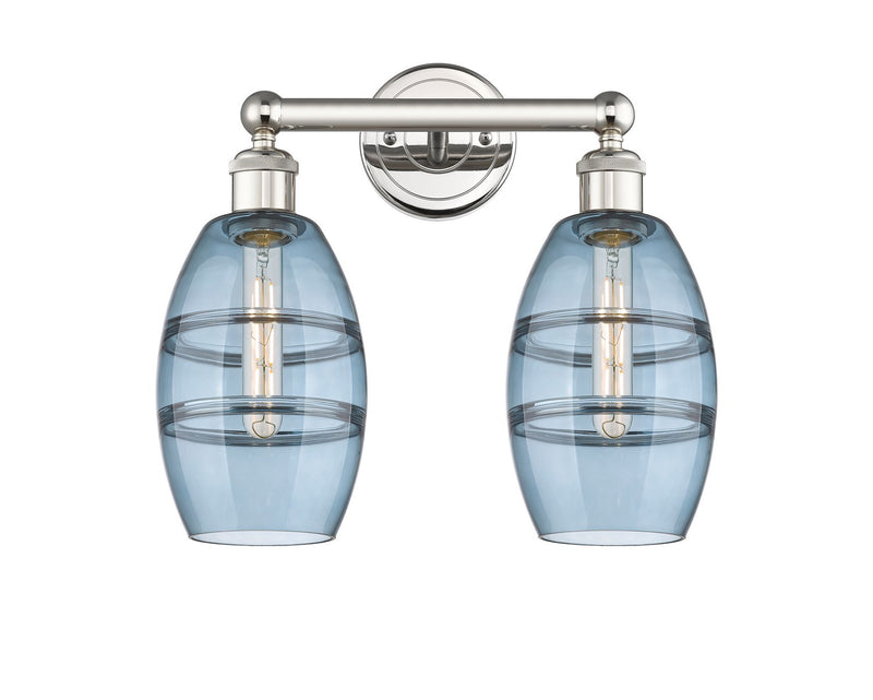 Innovations 616-2W-PN-G557-6BL Two Light Bath Vanity, Polished Nickel