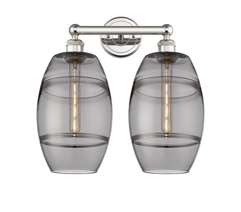 Innovations 616-2W-PN-G557-8SM Two Light Bath Vanity, Polished Nickel