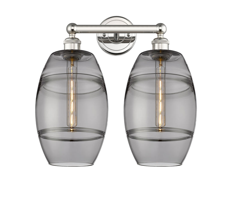 Innovations 616-2W-PN-G557-8SM Two Light Bath Vanity, Polished Nickel