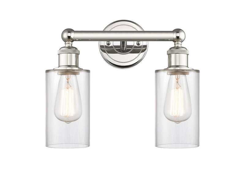Innovations 616-2W-PN-G802 Two Light Bath Vanity, Polished Nickel