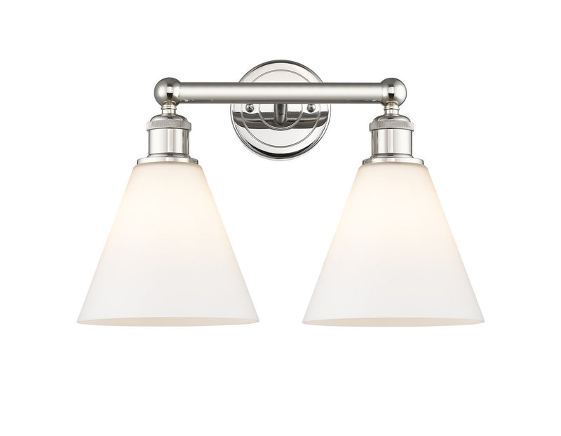Innovations 616-2W-PN-GBC-81 Two Light Bath Vanity, Polished Nickel