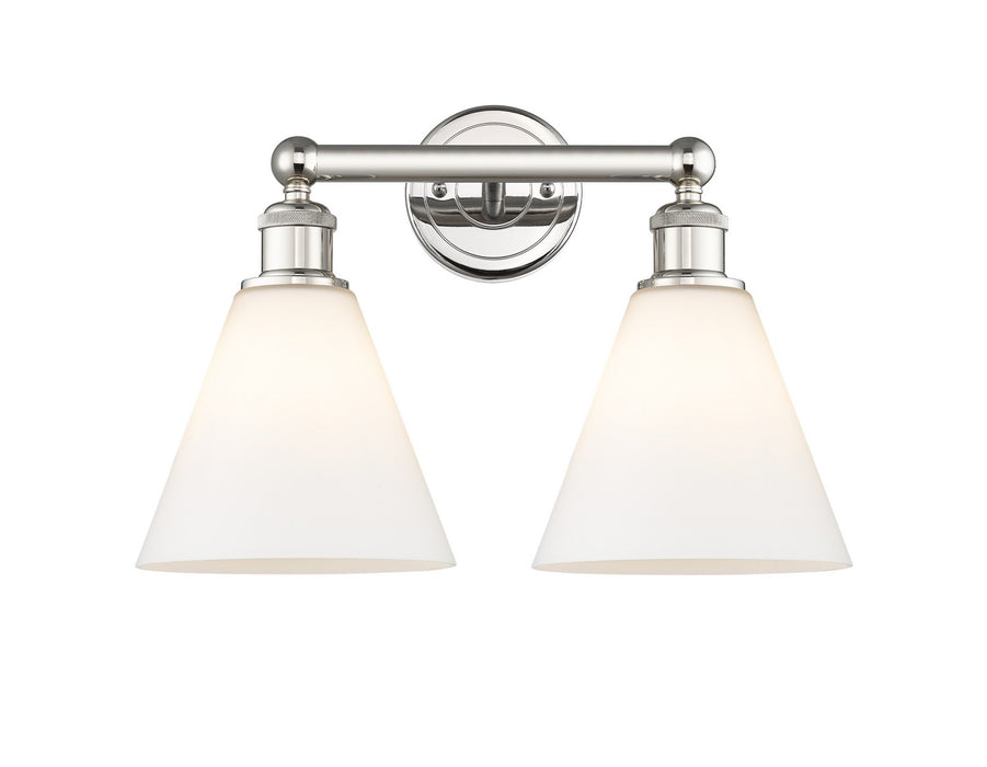 Innovations 616-2W-PN-GBC-81 Two Light Bath Vanity, Polished Nickel