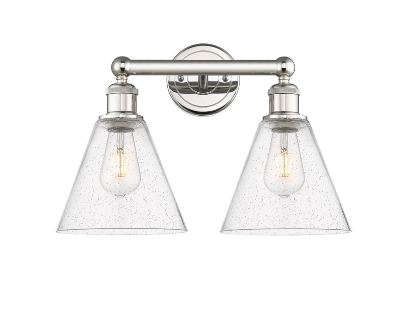 Innovations 616-2W-PN-GBC-84 Two Light Bath Vanity, Polished Nickel