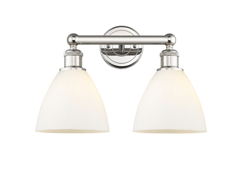 Innovations 616-2W-PN-GBD-751 Two Light Bath Vanity, Polished Nickel