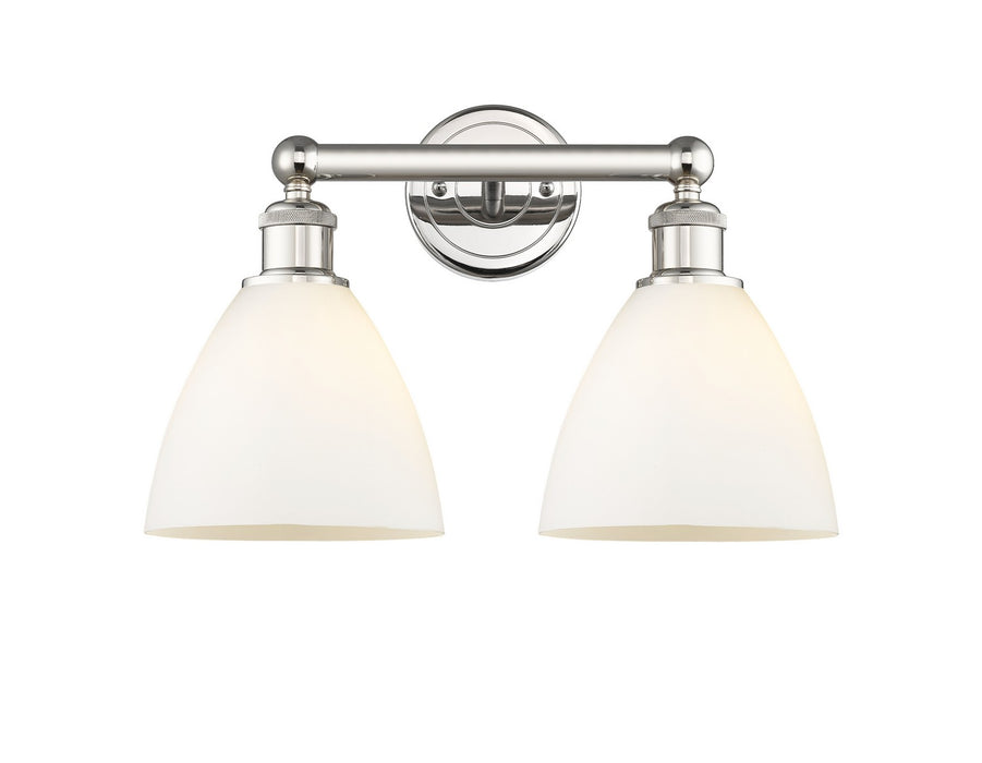 Innovations 616-2W-PN-GBD-751 Two Light Bath Vanity, Polished Nickel