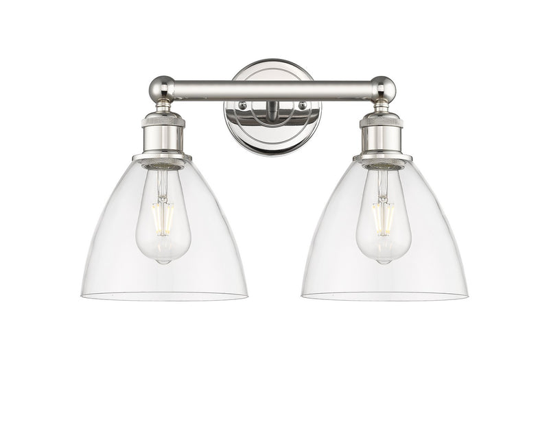 Innovations 616-2W-PN-GBD-752 Two Light Bath Vanity, Polished Nickel