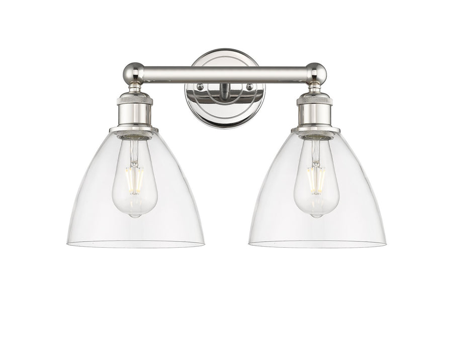 Innovations 616-2W-PN-GBD-752 Two Light Bath Vanity, Polished Nickel
