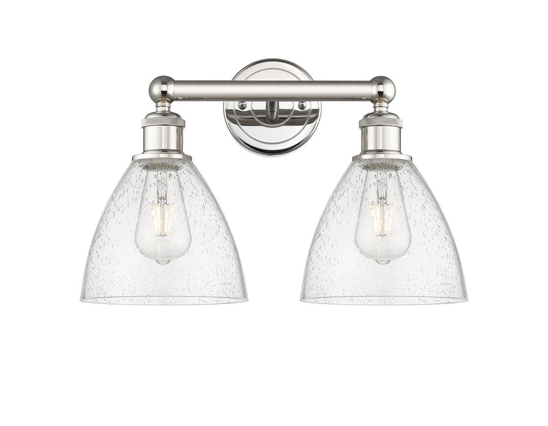 Innovations 616-2W-PN-GBD-754 Two Light Bath Vanity, Polished Nickel