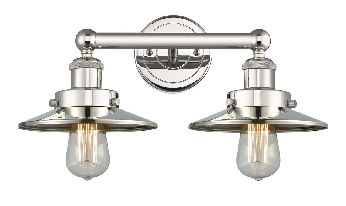 Innovations 616-2W-PN-M1-PN Two Light Bath Vanity, Polished Nickel