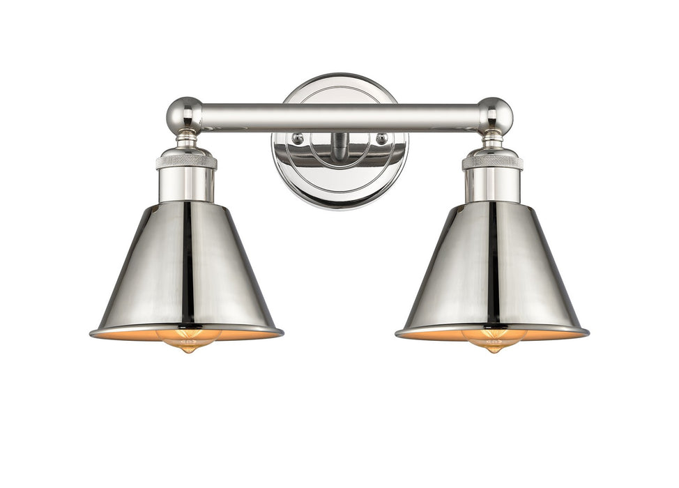 Innovations 616-2W-PN-M8-PN Two Light Bath Vanity, Polished Nickel