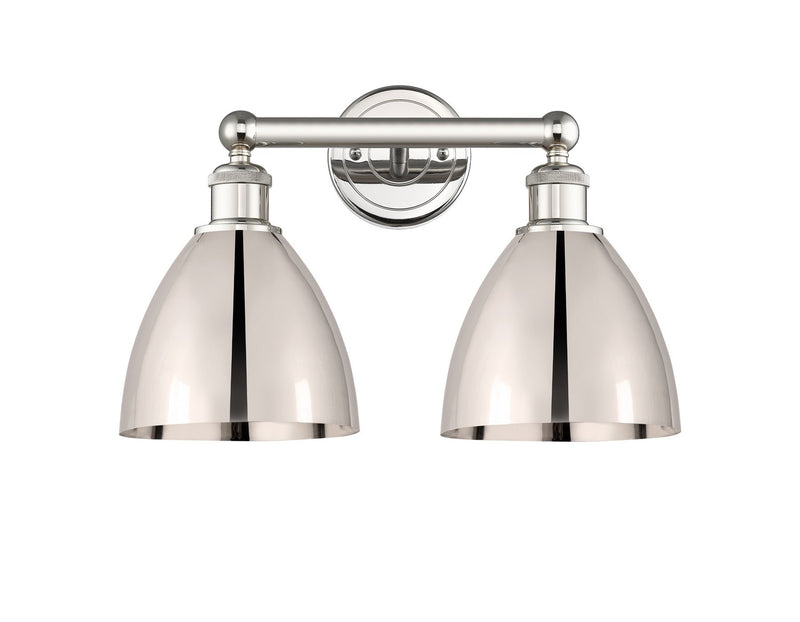 Innovations 616-2W-PN-MBD-75-PN Two Light Bath Vanity, Polished Nickel