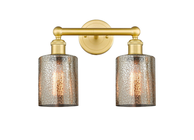 Innovations 616-2W-SG-G116 Two Light Bath Vanity, Satin Gold