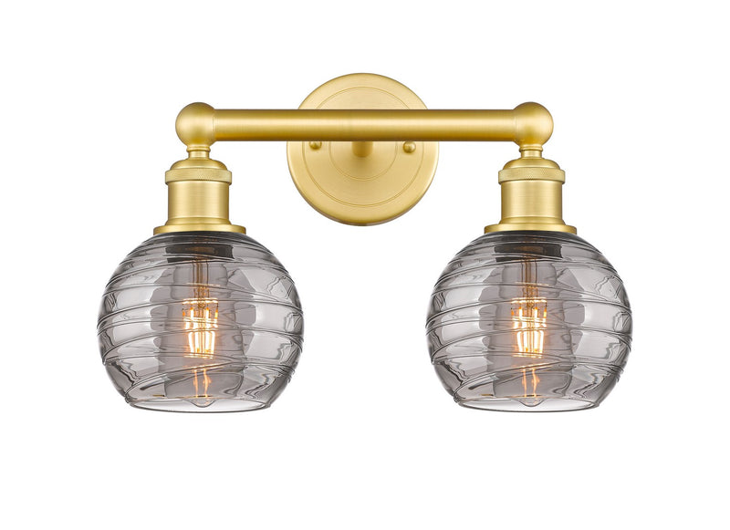 Innovations 616-2W-SG-G1213-6SM Two Light Bath Vanity, Satin Gold